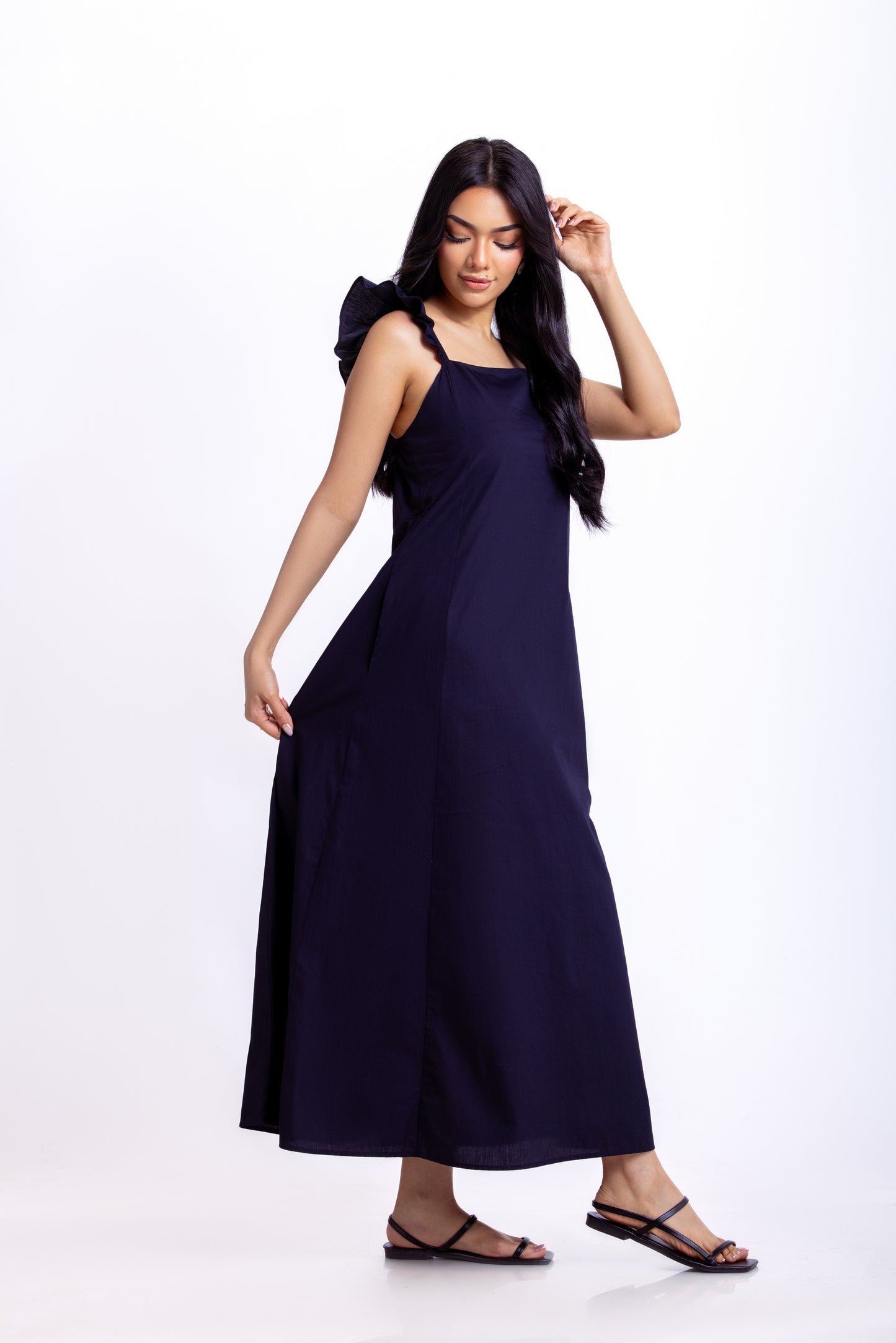 Ruffle Strap Dress