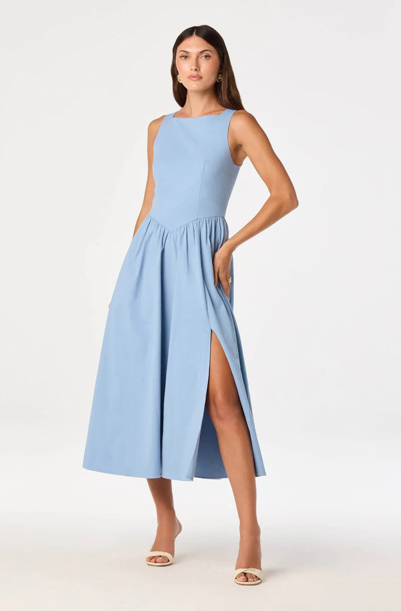Bow Back A-Line Dress