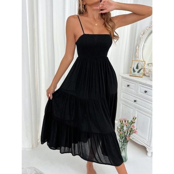 Taffeta Midi Dress