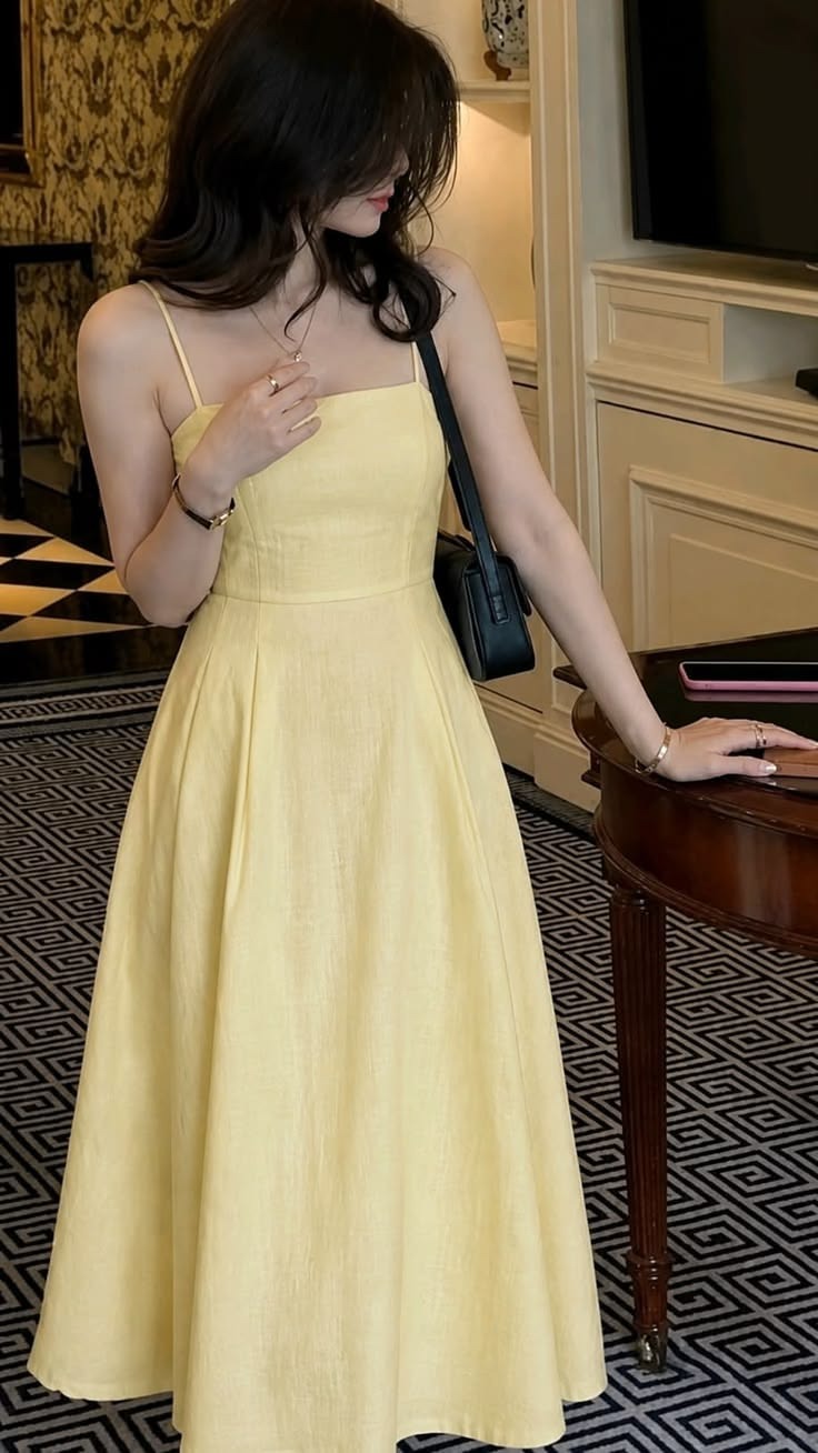 Taffeta Midi Dress