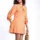 Ridley Long Sleeve Linen Mini Dress