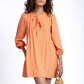 Ridley Long Sleeve Linen Mini Dress