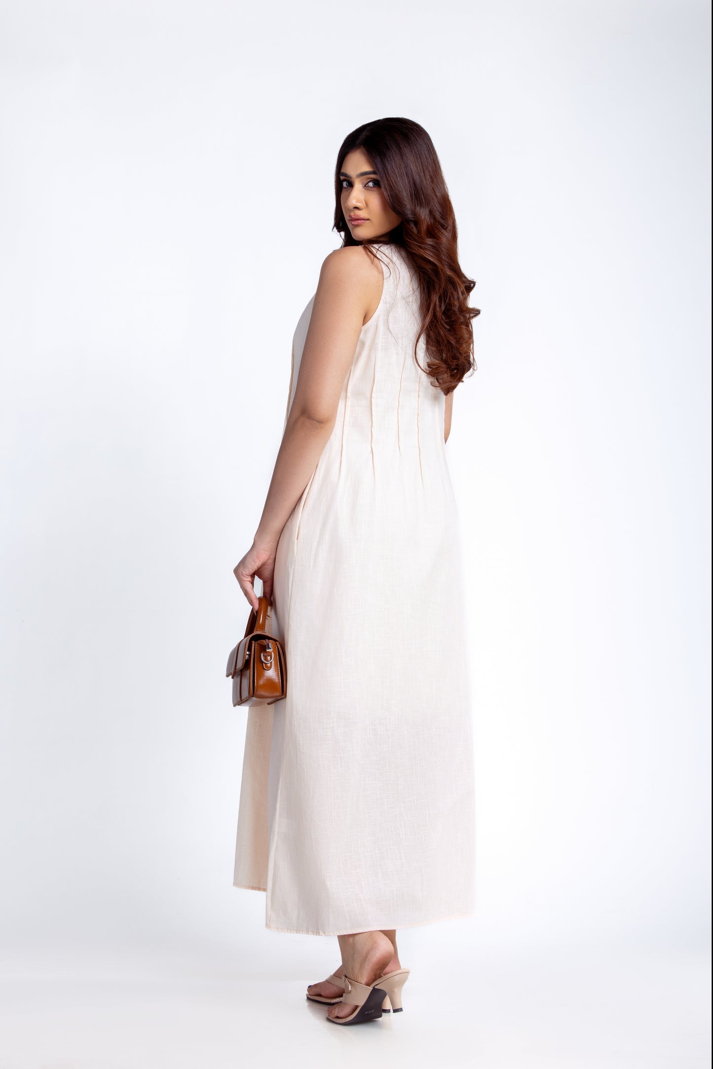 Fehintola Pleat Linen Dress