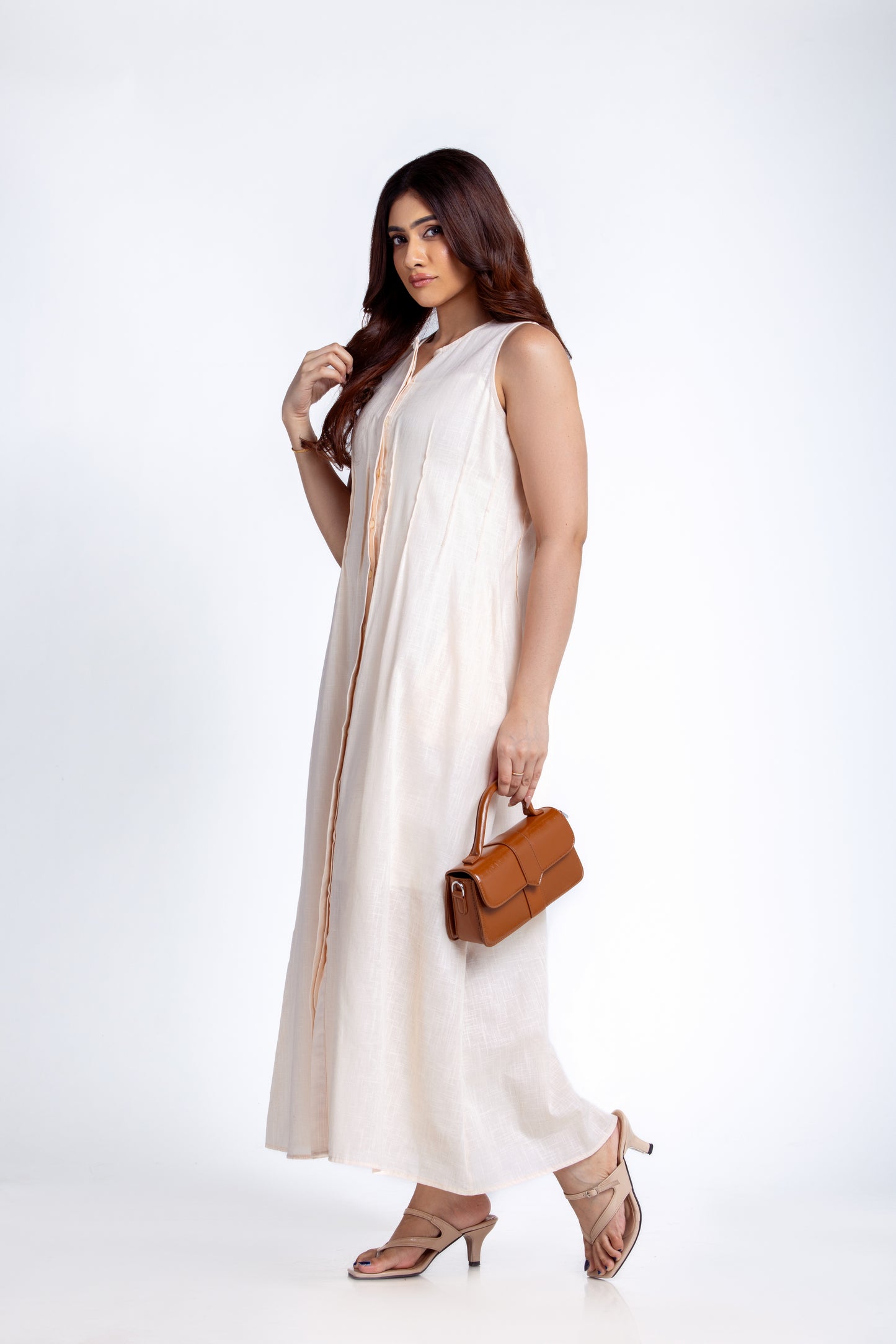 Fehintola Pleat Linen Dress