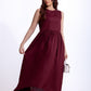 Sleeveless Dress With Side Yokes