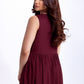 Sleeveless Dress With Side Yokes