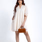 Long Sleeve Linen Dress