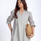 Long Sleeve Linen Dress