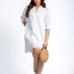 Long Sleeve Linen Dress