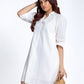 Long Sleeve Linen Dress