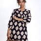 Long Sleeve Mini Wrap Dress