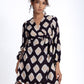 Long Sleeve Mini Wrap Dress