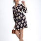 Long Sleeve Mini Wrap Dress
