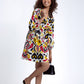 Long Sleeve Mini Wrap Dress