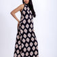 Sleeveless Maxi Dress With High Neck