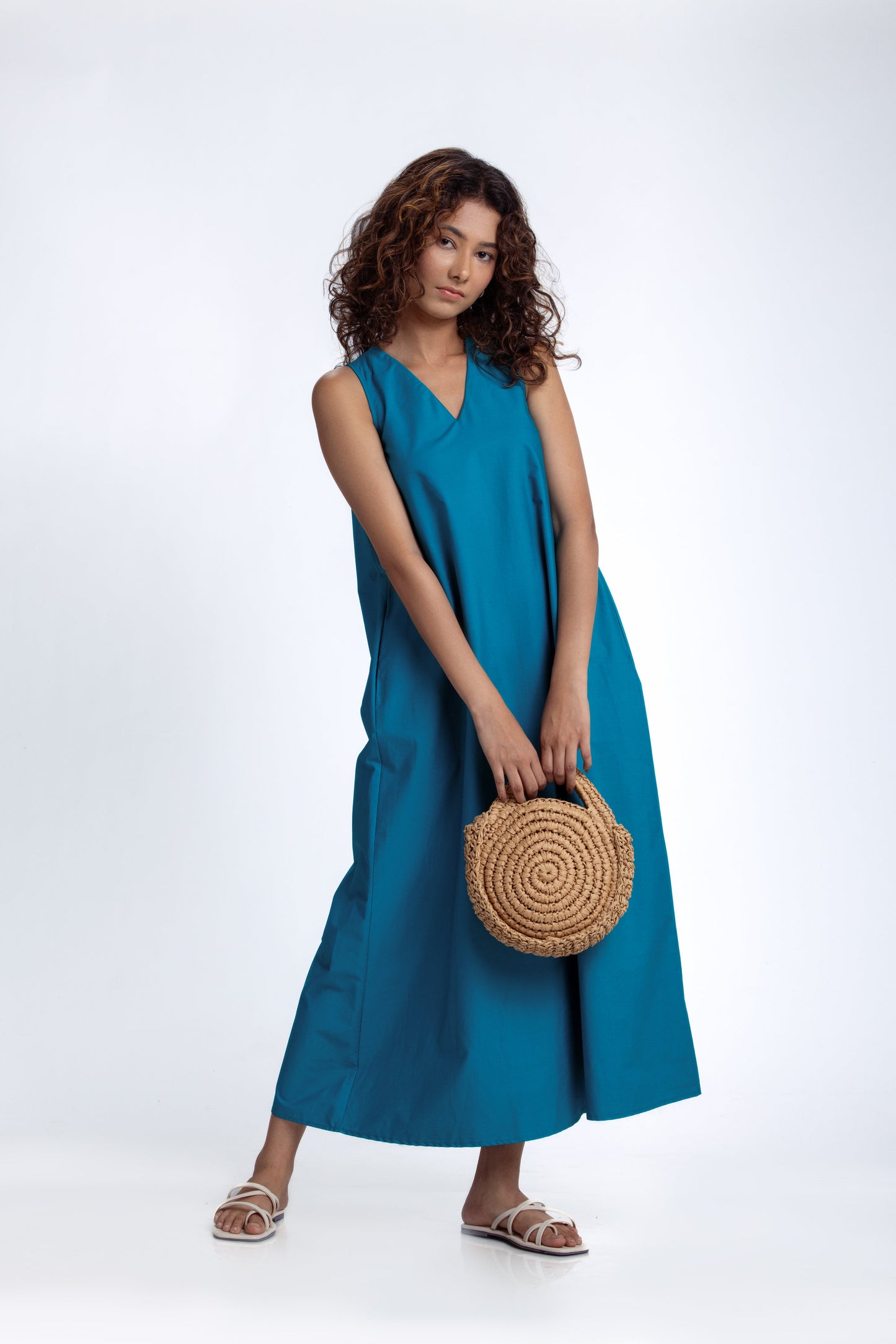 V Neck A Line Dress