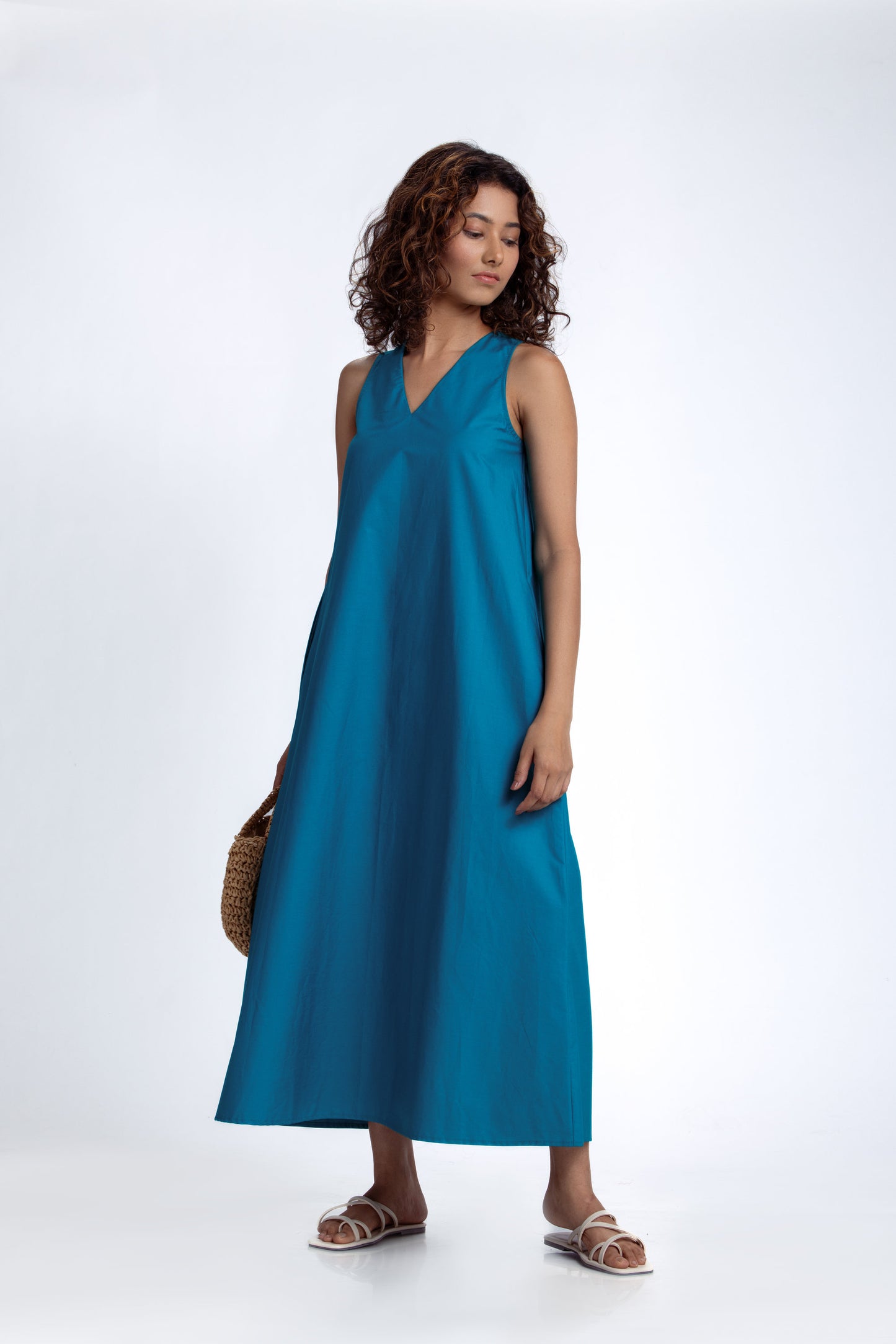 V Neck A Line Dress