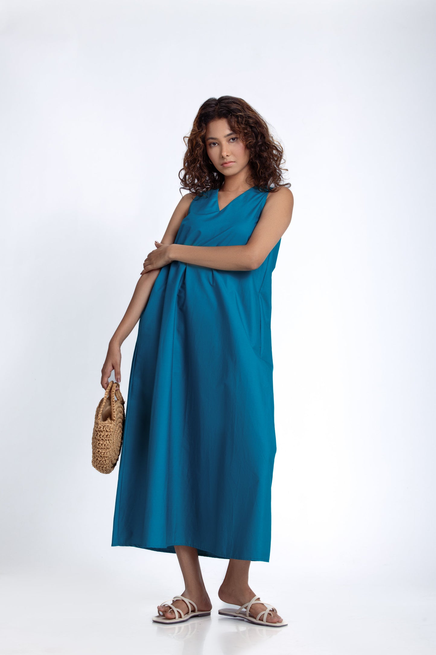 V Neck A Line Dress