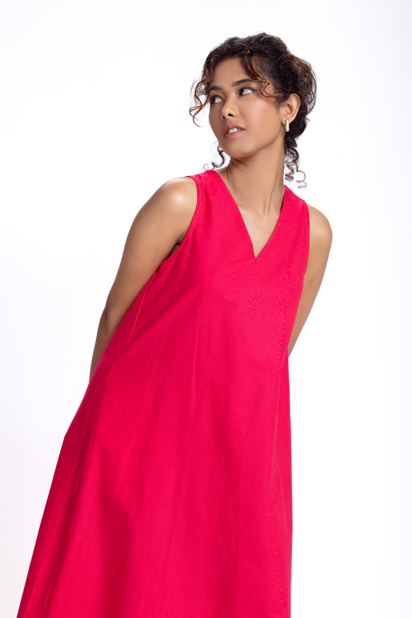 V Neck A Line Dress
