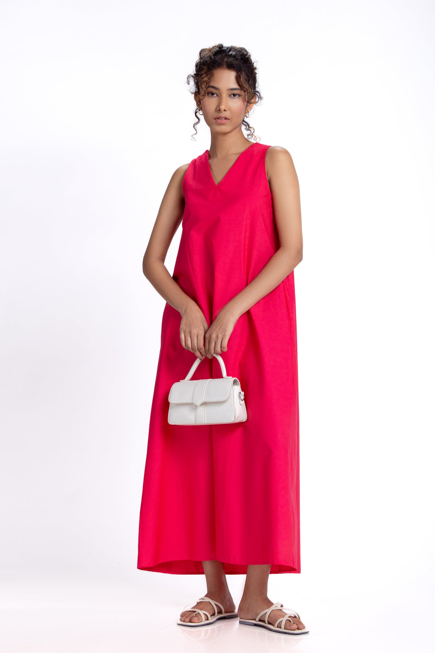 V Neck A Line Dress
