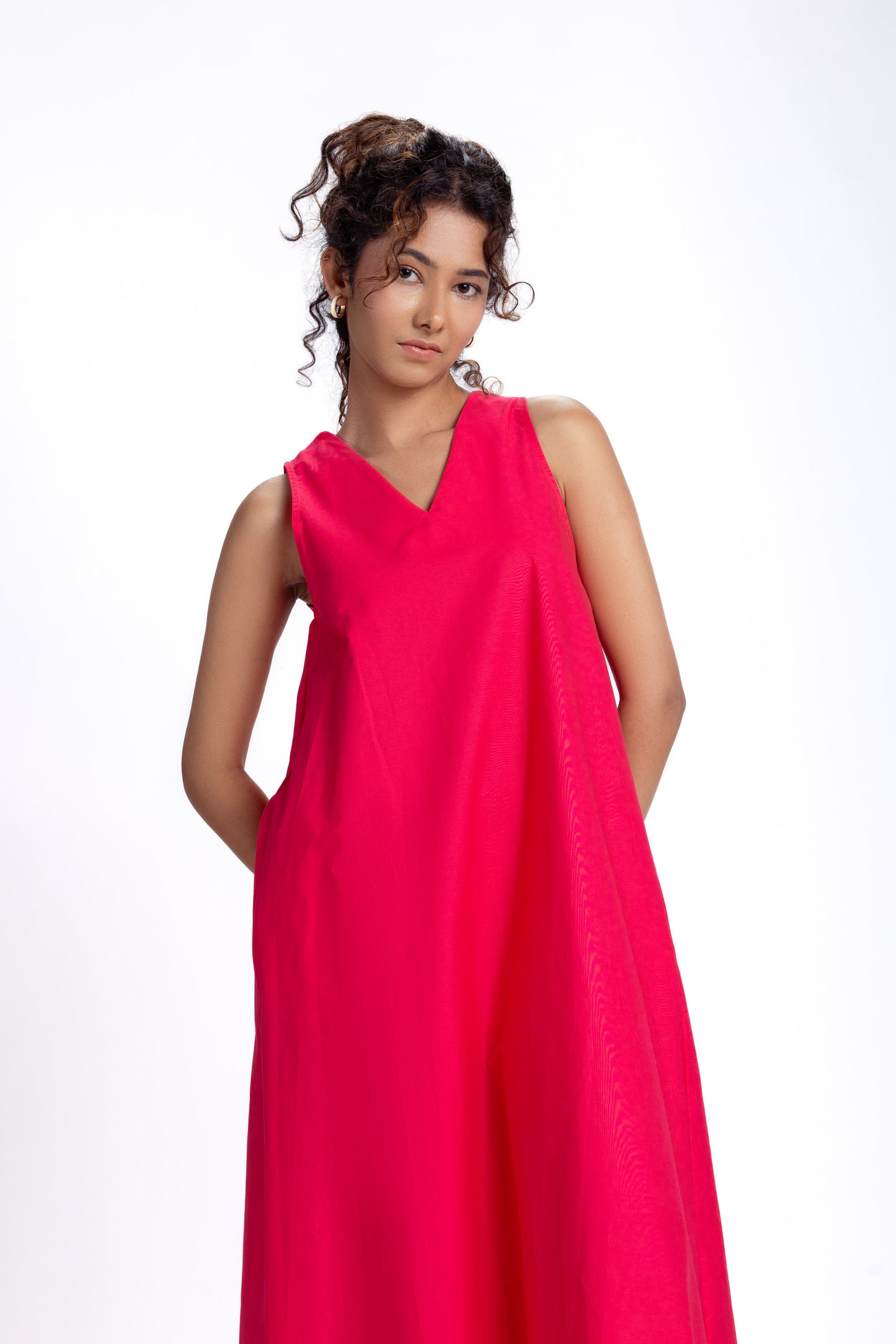 V Neck A Line Dress