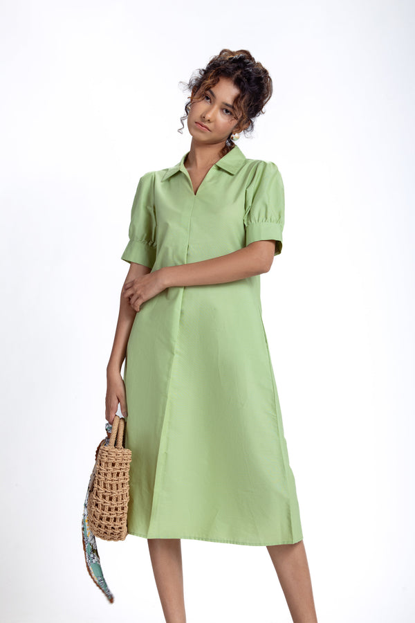 A-Line Flared Cotton Dress