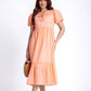 Hettie Tie Front Midi Dress