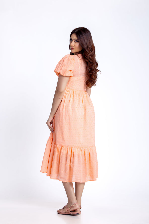 Hettie Tie Front Midi Dress