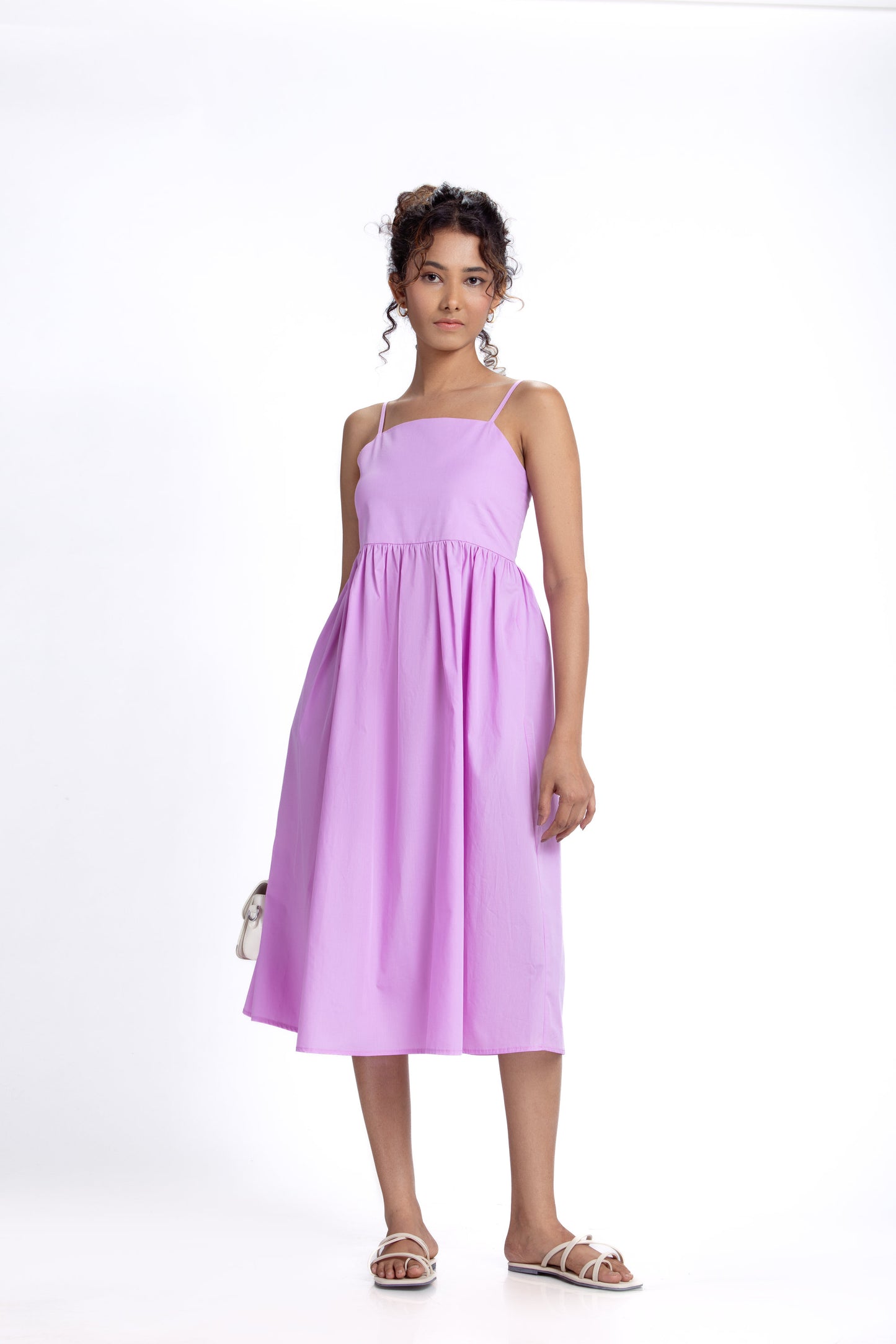 Taffeta Midi Dress