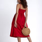 Taffeta Midi Dress