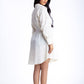 Long Sleeve French Linen shirt dress